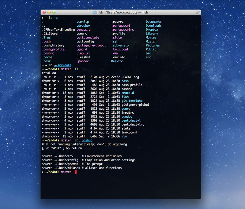Screenshot of terminal window on desktop